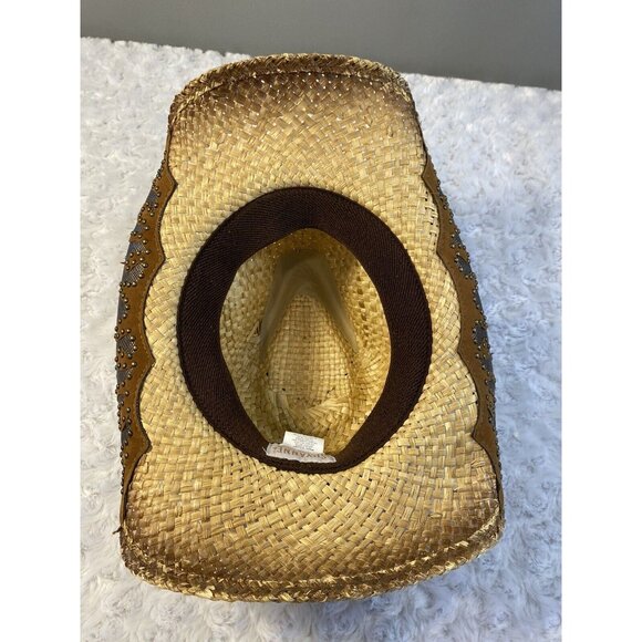 Shyanne Straw Hat Western Country Girl OS Wear It. Mean It. Concert Ready - Picture 6 of 12